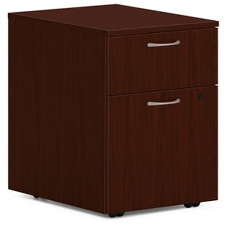 Seatsolutions 15 in. 2 x Box & File Mod Pedestal Mobile Pedestal Drawer - Steel Ball Bearing, Mahogany SE2483470
